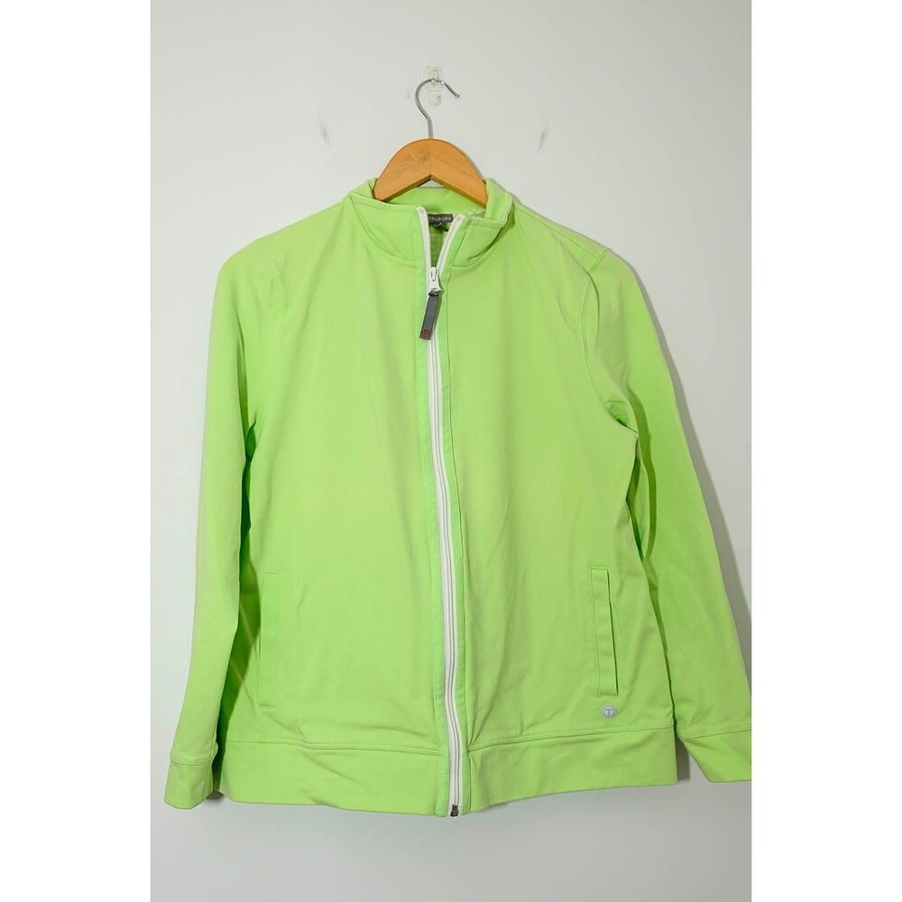 Talbots Jacket LP Full Zip Athletic Activewear‎ Green Spring Petite